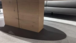 Couchtisch Avida Asteiche Massiv Fuß Schwarz