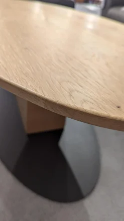 Couchtisch Avida Asteiche Massiv Fuß Schwarz