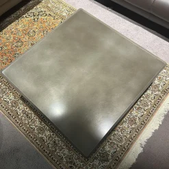 Couchtisch Blend Platte Metall Peltrox Rahmen Esche Grau Gestell Esche Bronzefarben