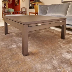 Couchtisch Bordeaux Eiche Dunkel Wengefarbig Inklusive 2 Schubladen Und 2 Tablarauzügen