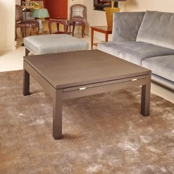 Couchtisch Bordeaux Eiche Dunkel Wengefarbig Inklusive 2 Schubladen Und 2 Tablarauzügen