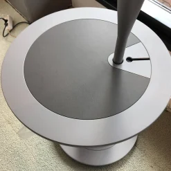 Couchtisch Calumet White Alu mit integrierter Lampe