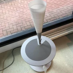 Couchtisch Calumet White Alu mit integrierter Lampe