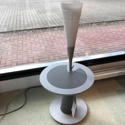 Couchtisch Calumet White Alu mit integrierter Lampe