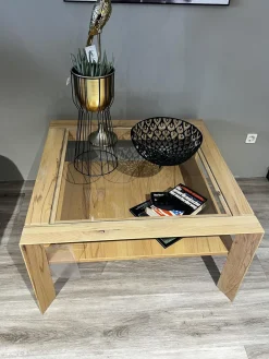 Couchtisch Cavani Astbuche Bianco Geölt Mit Glaseinlage