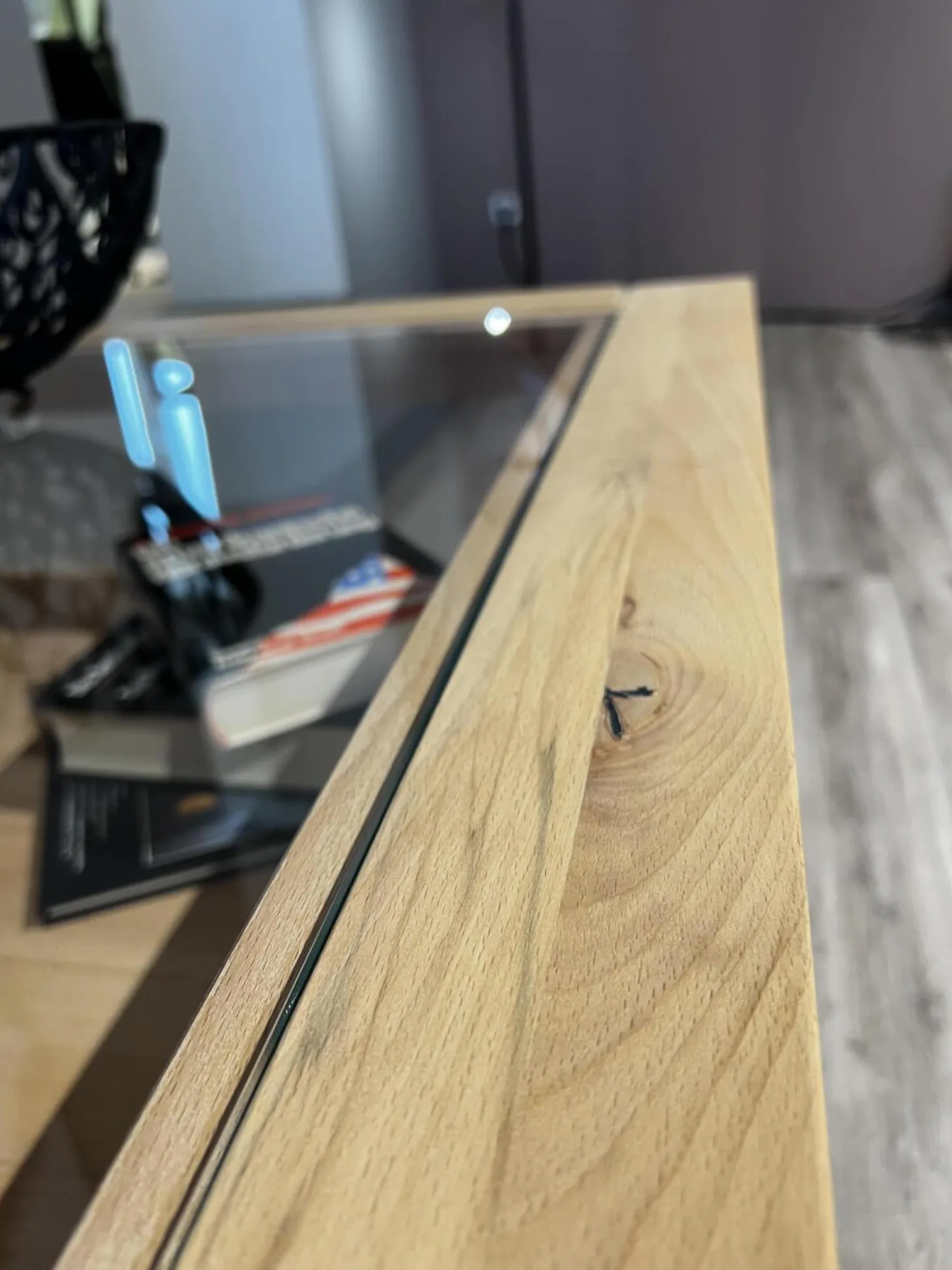 Couchtisch Cavani Astbuche Bianco Geölt Mit Glaseinlage