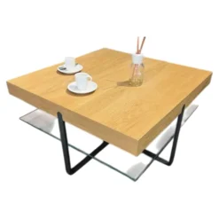 Couchtisch CT 240 Natureiche Lack grau