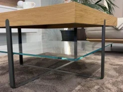 Couchtisch CT 240 Natureiche Lack grau