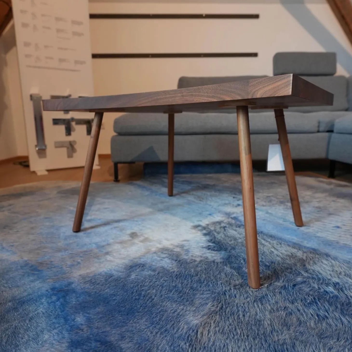 Couchtisch Deep Space Nussbaum Massiv Naturöl