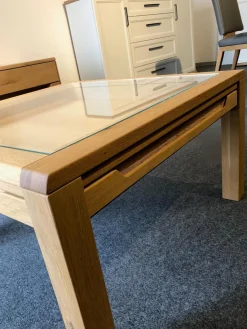 Couchtisch Divano Wildeiche Massiv Oberfläche Bianco Geölt