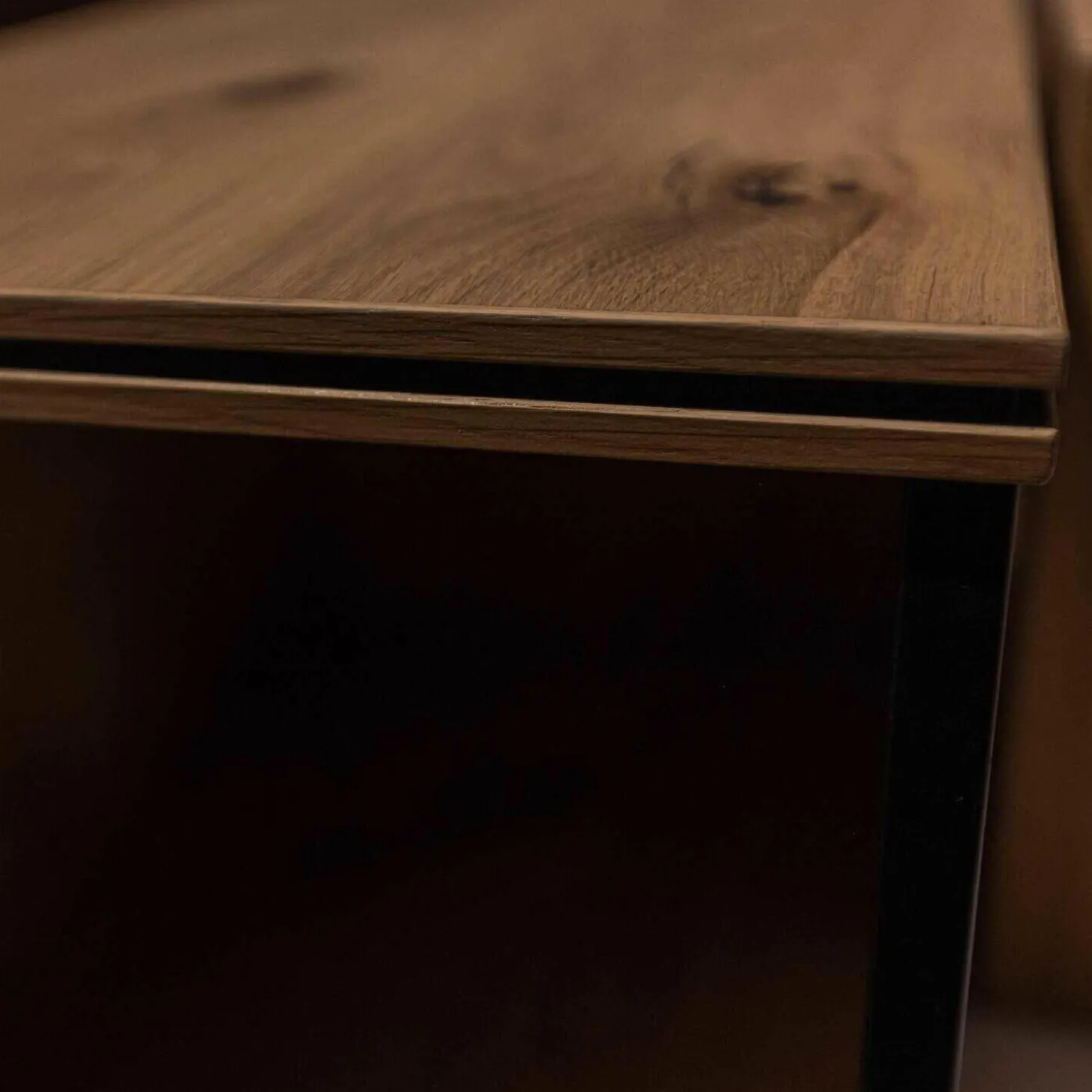 Couchtisch Fablo Würfelform Balkeneiche Lack Bianco Weiß Matt