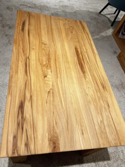 Couchtisch Faro Plus Kernbuche Geölt Mit Ablageplatte