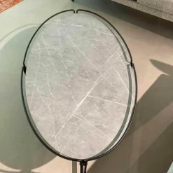 Couchtisch Join Oval Steinplatte Tapa Gestell EP 2471 F Metall