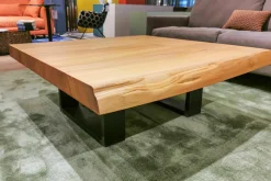 Couchtisch Kantara Tischplatte Rüster Ulme Gestell Eisen