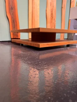 Couchtisch Kernbuche Geölt Mit Rollen