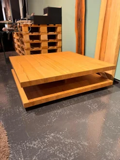 Couchtisch Kernbuche Geölt Mit Rollen