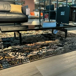 Couchtisch Liv Platte Klarglas Unterseite Und Gestell Buche Verkehrsschwarz Matt Lackiert