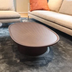 Couchtisch Louisa Platte Und Gestell Holz Eukalyptus Braun