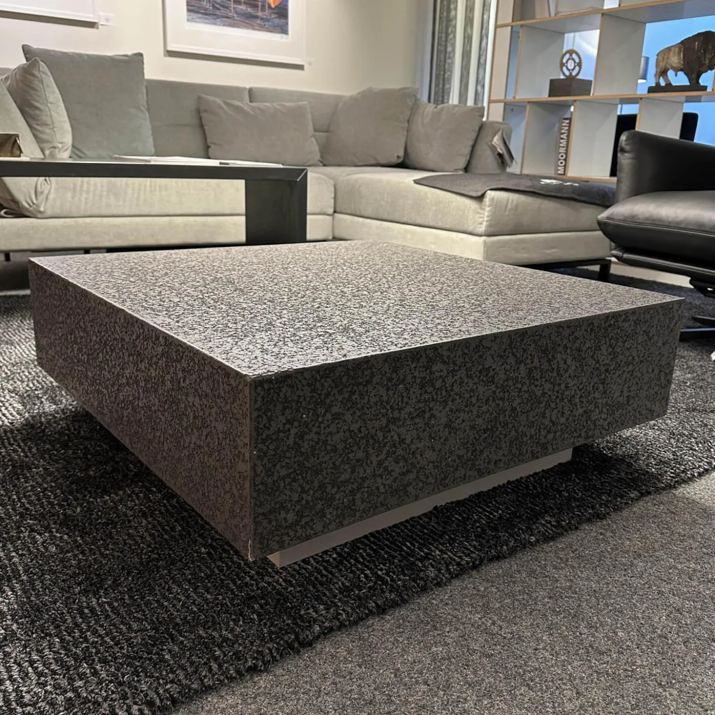 Couchtisch MDF Betonoptik Grau