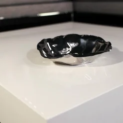 Couchtisch Note Niedrig Mit Rollen Lack Glänzend Weiß Und Brücke Aluminium Eloxiert