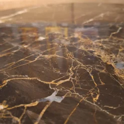 Couchtisch Palazzo Marmor Mink Gestell Fein-Struktur BR100 Kohl