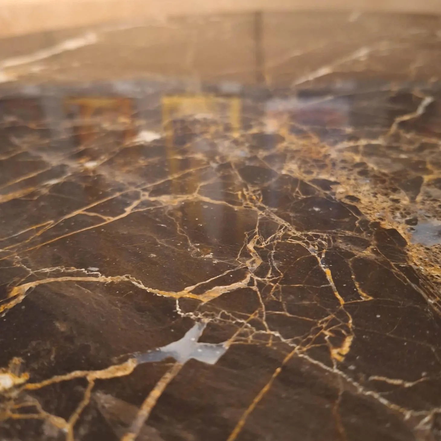 Couchtisch Palazzo Marmor Mink Gestell Fein-Struktur BR100 Kohl