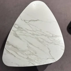 Couchtisch Segel 6204 Platte Keramik Carrara Weiß Gestell Metall Anthrazit Matt