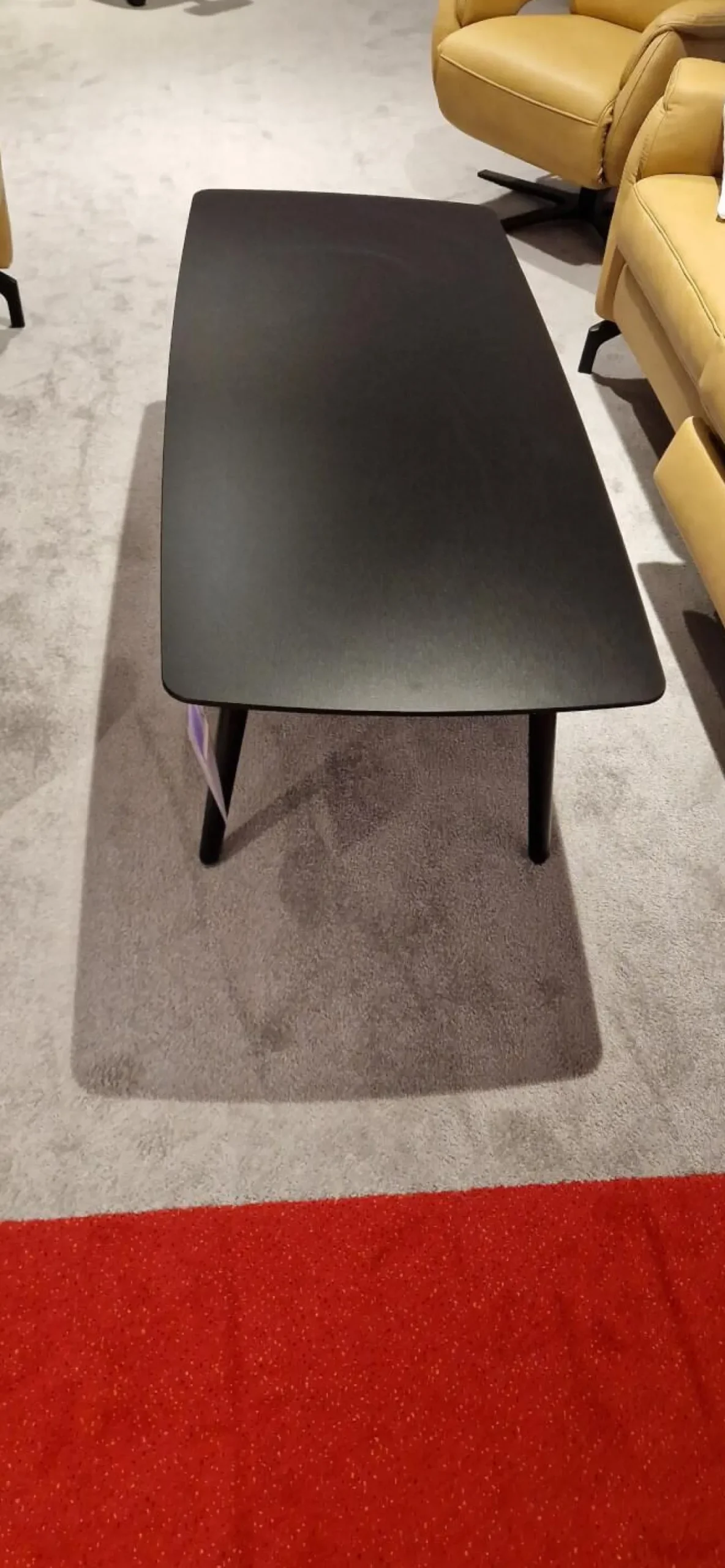 Couchtisch Style Platte Black Schwarz Bein 05 Schwarz Holz Furniert Und Lackiert