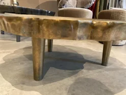 Couchtisch Toshiko Aluminium Sandgussverfahren Messing Baumschreiben Design