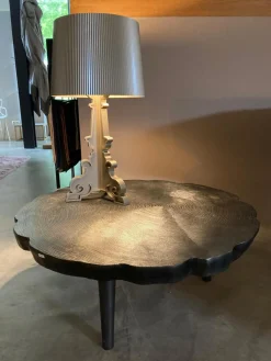 Couchtisch Toshiko Aluminium Sandgussverfahren Graphit Anthrazit Baumschreiben Design