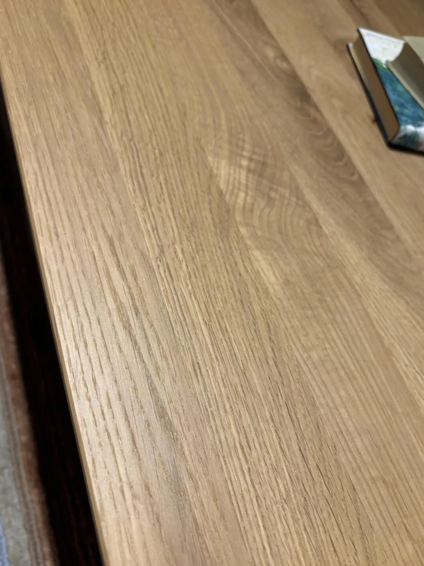 Couchtisch Tucson Platte Wildeiche Massiv Geölt Bodenplatte Metall Schwarz