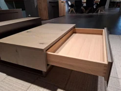 Couchtisch Vgalvino Alteiche Rustico Schwemmgrau Lackiert Akzent Metall