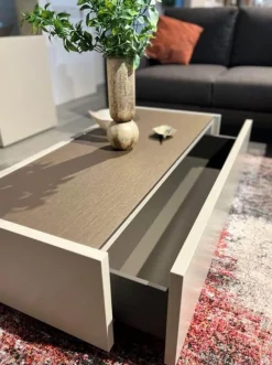 Couchtische CT 180 Lack Seidengrau Bronze