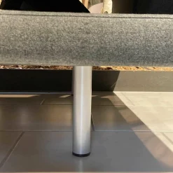 Designliege Silit Stoff Anthrazit Petrol