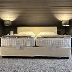 Doppelbett Basis Stoff 11-10318 Gr. 1 Füße QF10 71L Eiche Wenge Lackiert Mit Integrierter Unterfederung