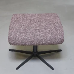 Drehsessel Boss Mit Hocker Stoff Oasis 205 Cabarnet Kreuzdrehfuß Metall Schwarz