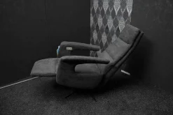 Drehsessel Cluster Medium Stoff Regain Anthrazit mit Elektrischer Fuß -und Rückenteilverstellung