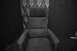 Drehsessel Cluster Medium Stoff Regain Anthrazit mit Elektrischer Fuß -und Rückenteilverstellung