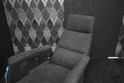 Drehsessel Cluster Medium Stoff Regain Anthrazit mit Elektrischer Fuß -und Rückenteilverstellung