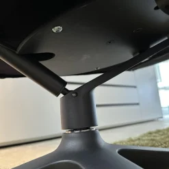 Drehsessel Cordia Stoff 8144 Braun-Grün Gestell F01 Schwarzbraun