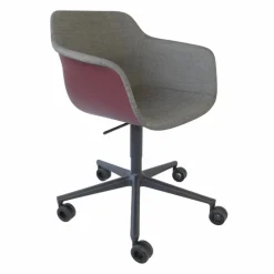 Drehsessel Crona Light Touch 6312/TA Stoff Remix 3 152 Grau Schale Polypropylen Black Cherry Gestell Beschichtet Lava