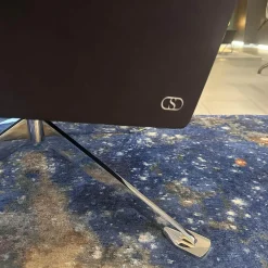 Drehsessel DS 31 311 Leder Naturale Espresso Braun 5 Sternfuß Stahl Verchromt