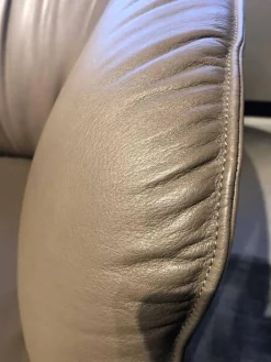 Drehsessel Ishino Bezug Leder Elen 1381 Khaki