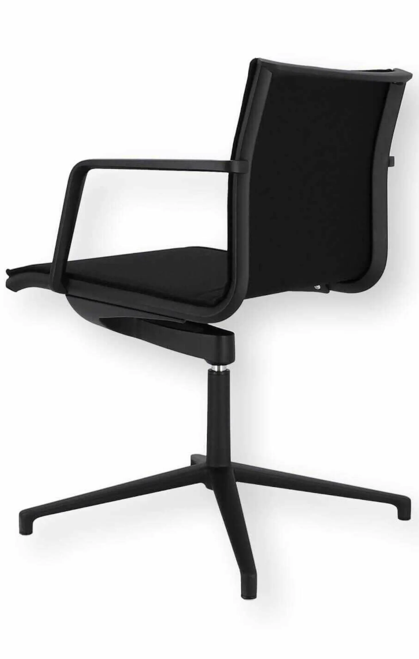 Drehstuhl Atho Schwarz Trevira CS Gestell Aluminium