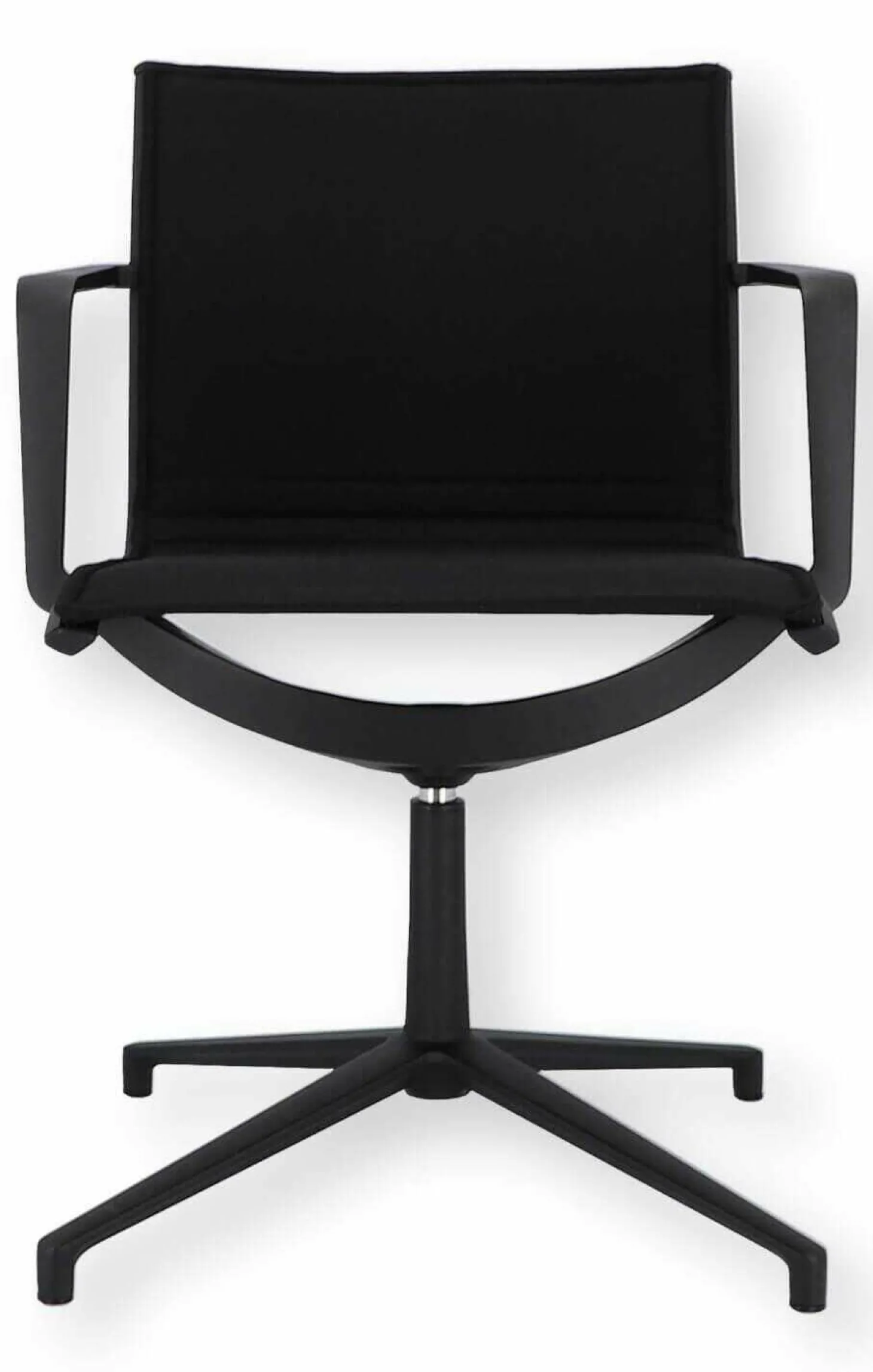 Drehstuhl Atho Schwarz Trevira CS Gestell Aluminium