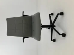 Drehstuhl Leadchair Evo Leder Congress 1440 Marram_x000b_Grau Gestell Schwarz Matt Pulverbeschichtet