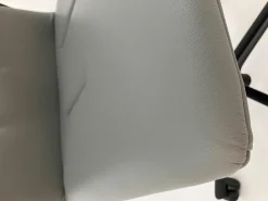 Drehstuhl Leadchair Evo Leder Congress 1440 Marram_x000b_Grau Gestell Schwarz Matt Pulverbeschichtet