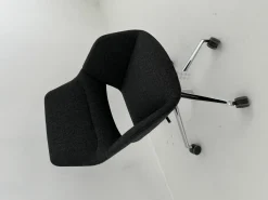 Drehstuhl OCCO Conference 224 63 Stoff 65 Re Wool 198 Schwarz Gestell Stahl Verchromt Mit Rollen Schwarz