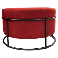 Drop Hocker Stapelbar Bezug Fidivi Laser J Flash 9421 Rot/Schwarz Gestell Lack Schwarz