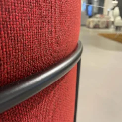 Drop Hocker Stapelbar Bezug Fidivi Laser J Flash 9421 Rot/Schwarz Gestell Lack Schwarz